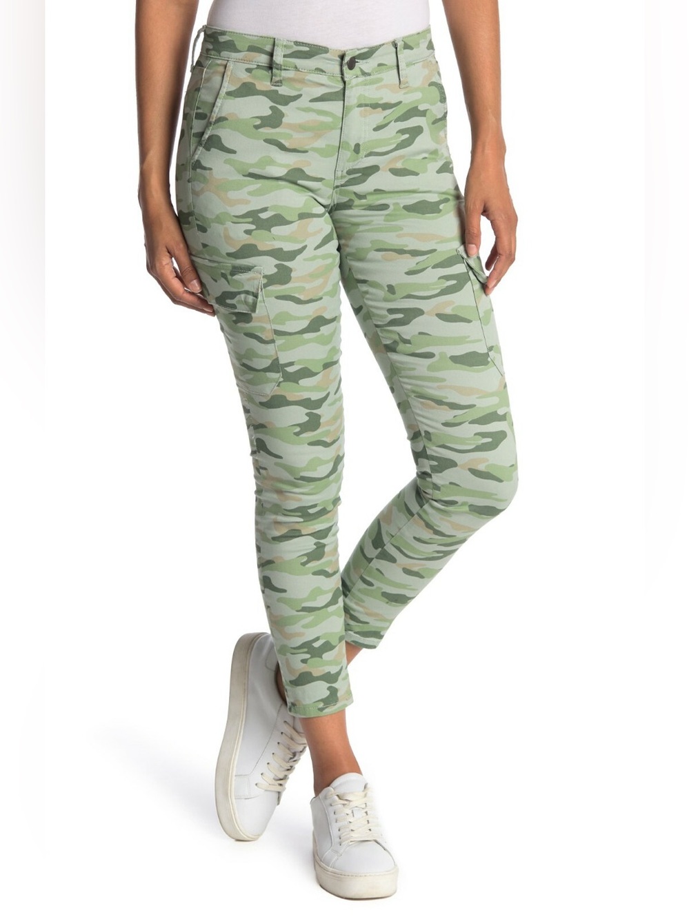 NWT Joe's Jeans Womens The Icon Soft Olive Green Camo Ankle Skinny Pants